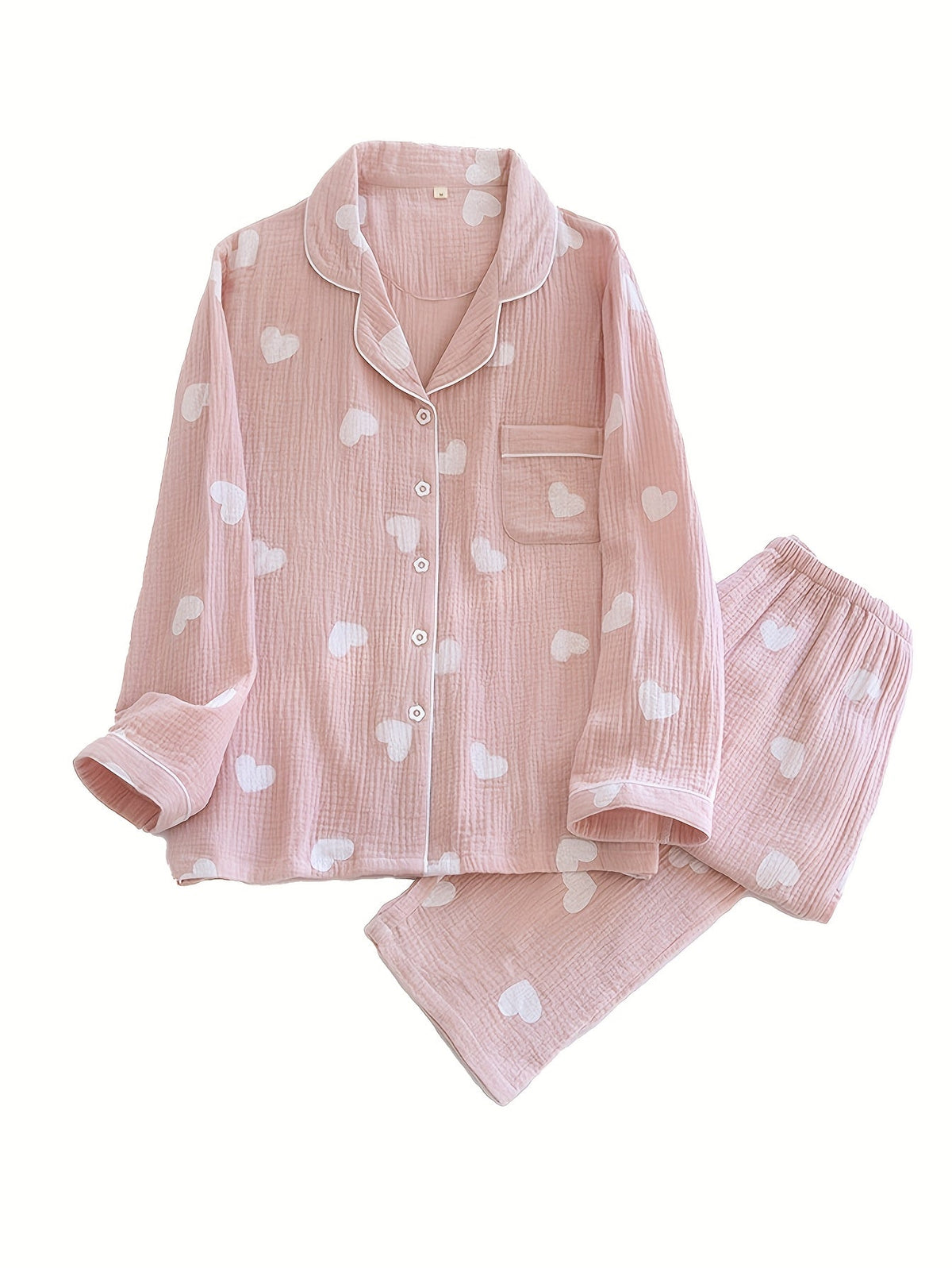 Cherry Gingham & Blush Hearts Pajama Duo – Pack of 2