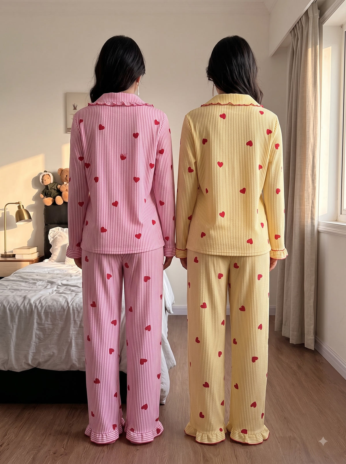 Sweetheart Pastel Duo ā 2-Piece Pajama Combo