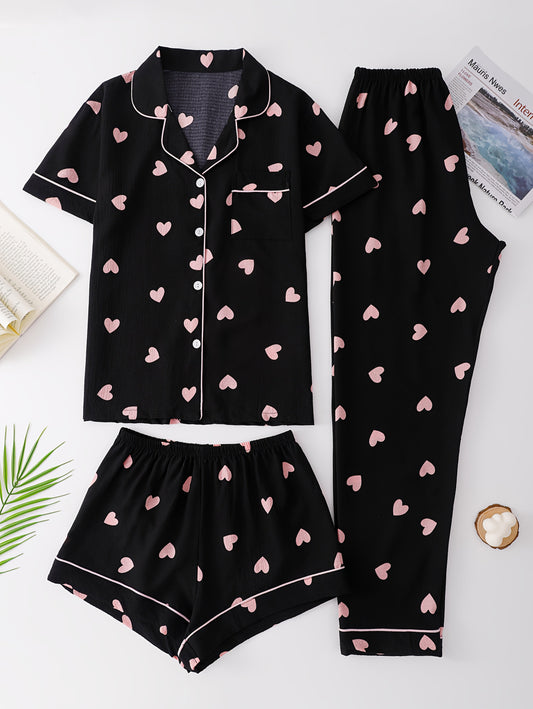 Sweetheart Dreams Pajama Set 🖤💗