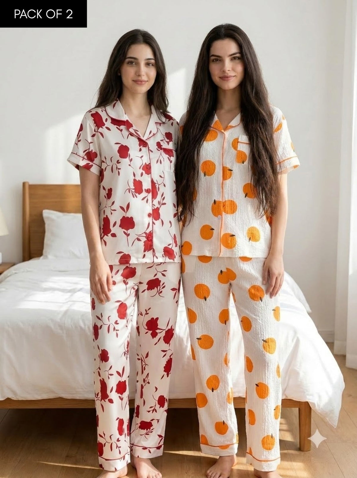Bloom & Pumpkin Pajama Duo – Pack of 2