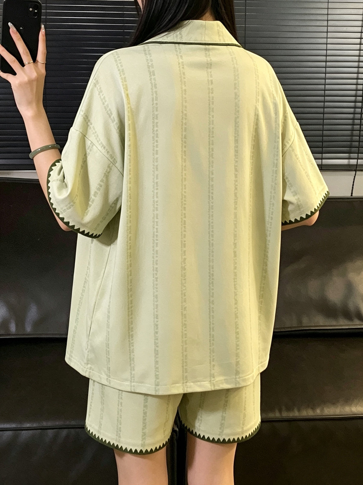 Pistachio Popocat Pajama Set
