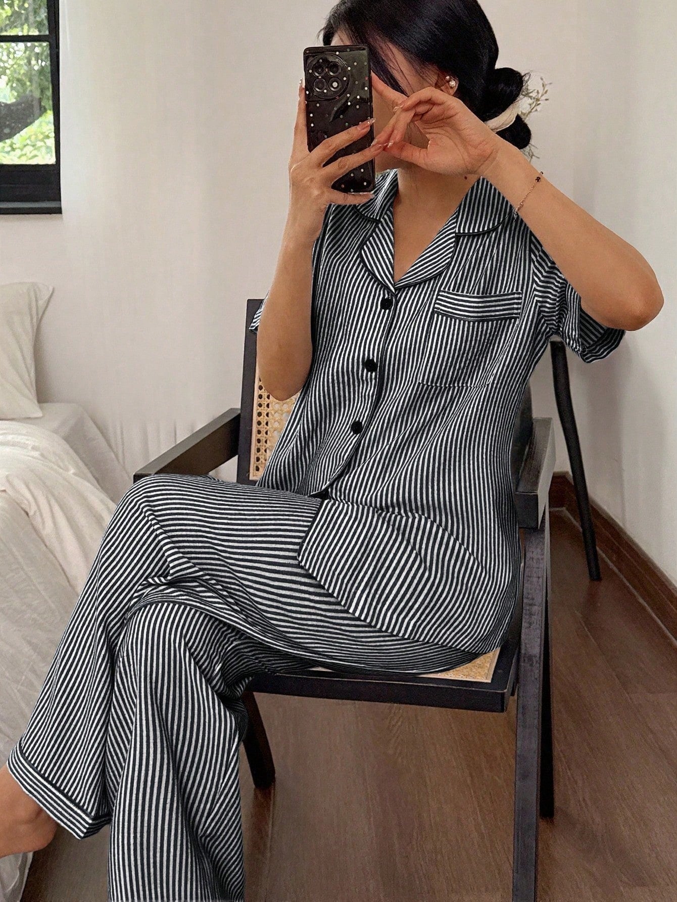 Midnight Stripe Comfort Pajama Set