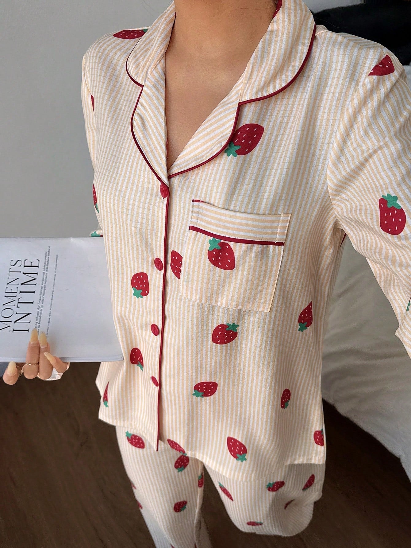 Strawberry Cream Lounge Pajama Set