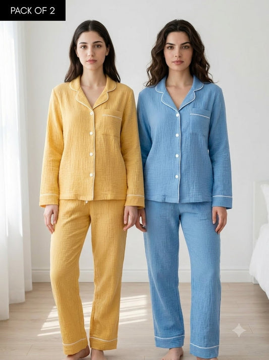 Sunshine & Sky Comfort Pajama Duo – Pack of 2