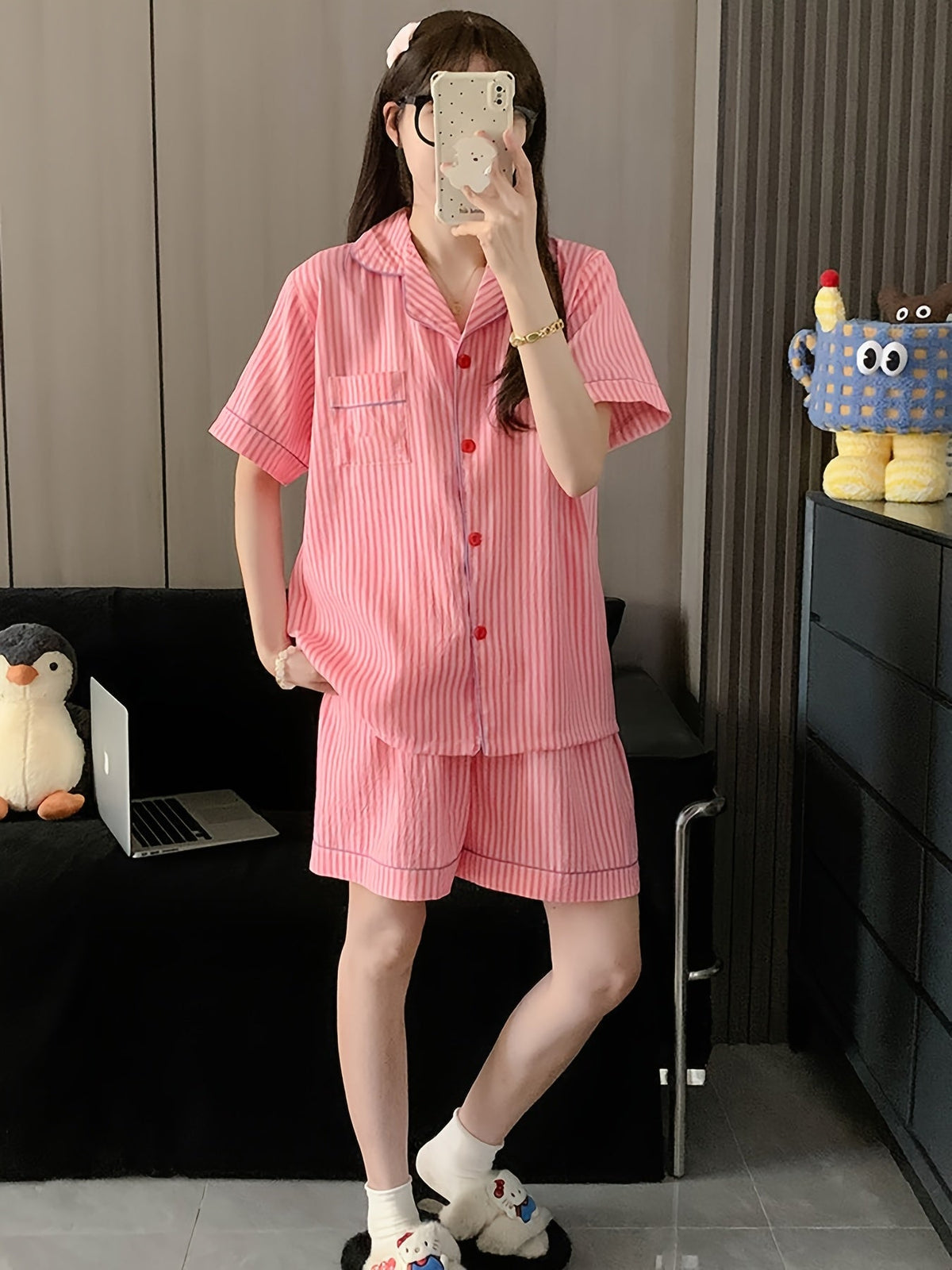 Pink Stripe Comfort Pajama Set