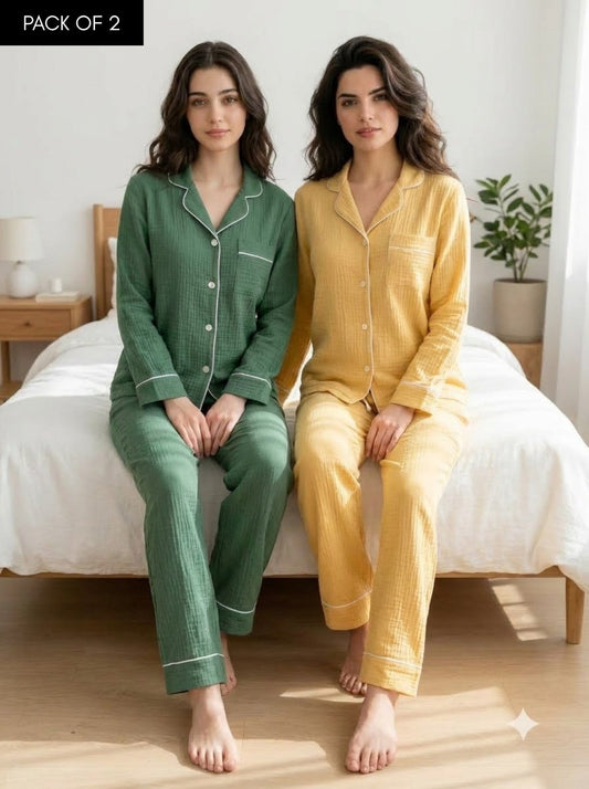 Sage & Sunshine Comfort Pajama Duo – Pack of 2