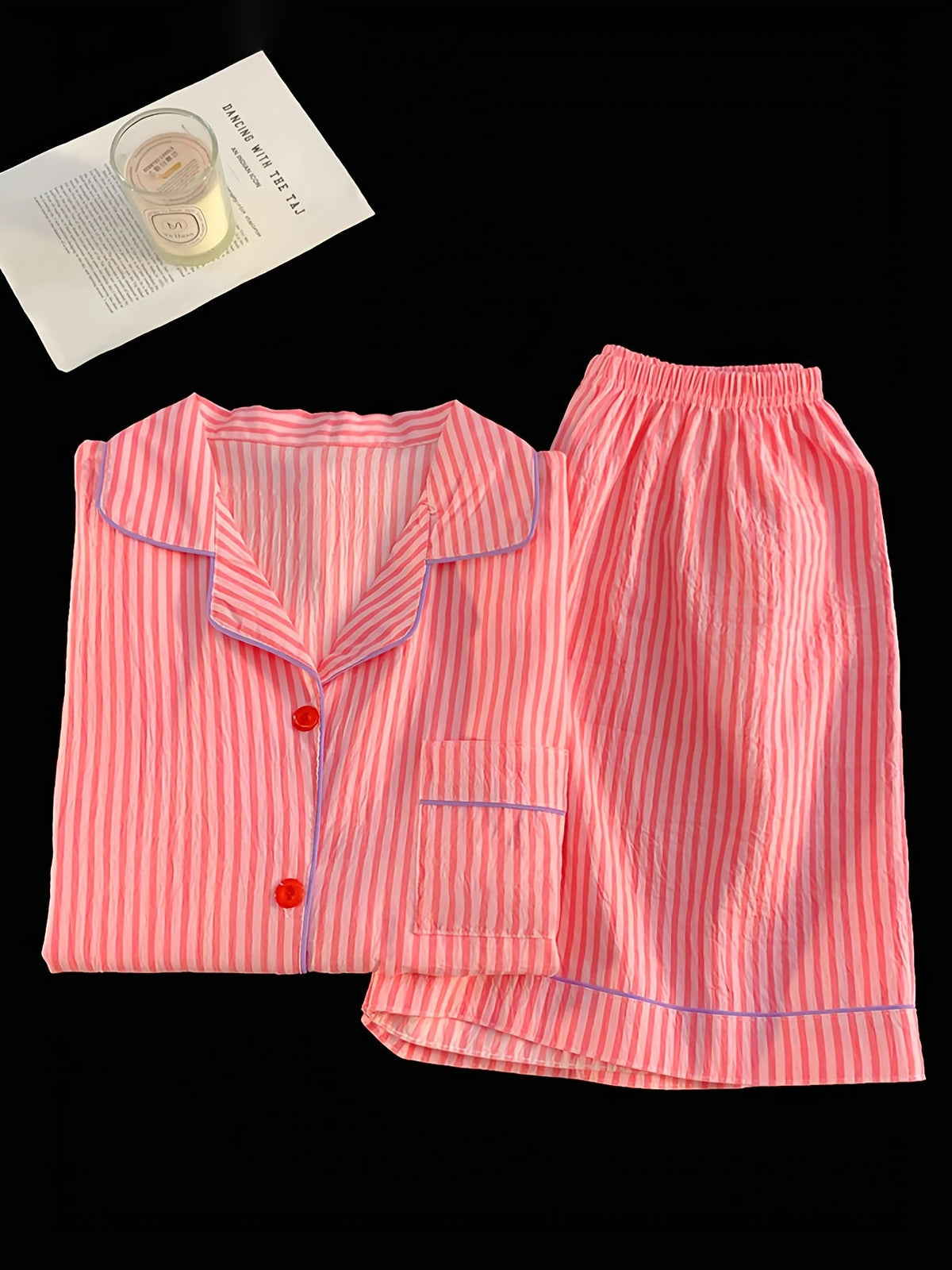 Pink Stripe Comfort Pajama Set