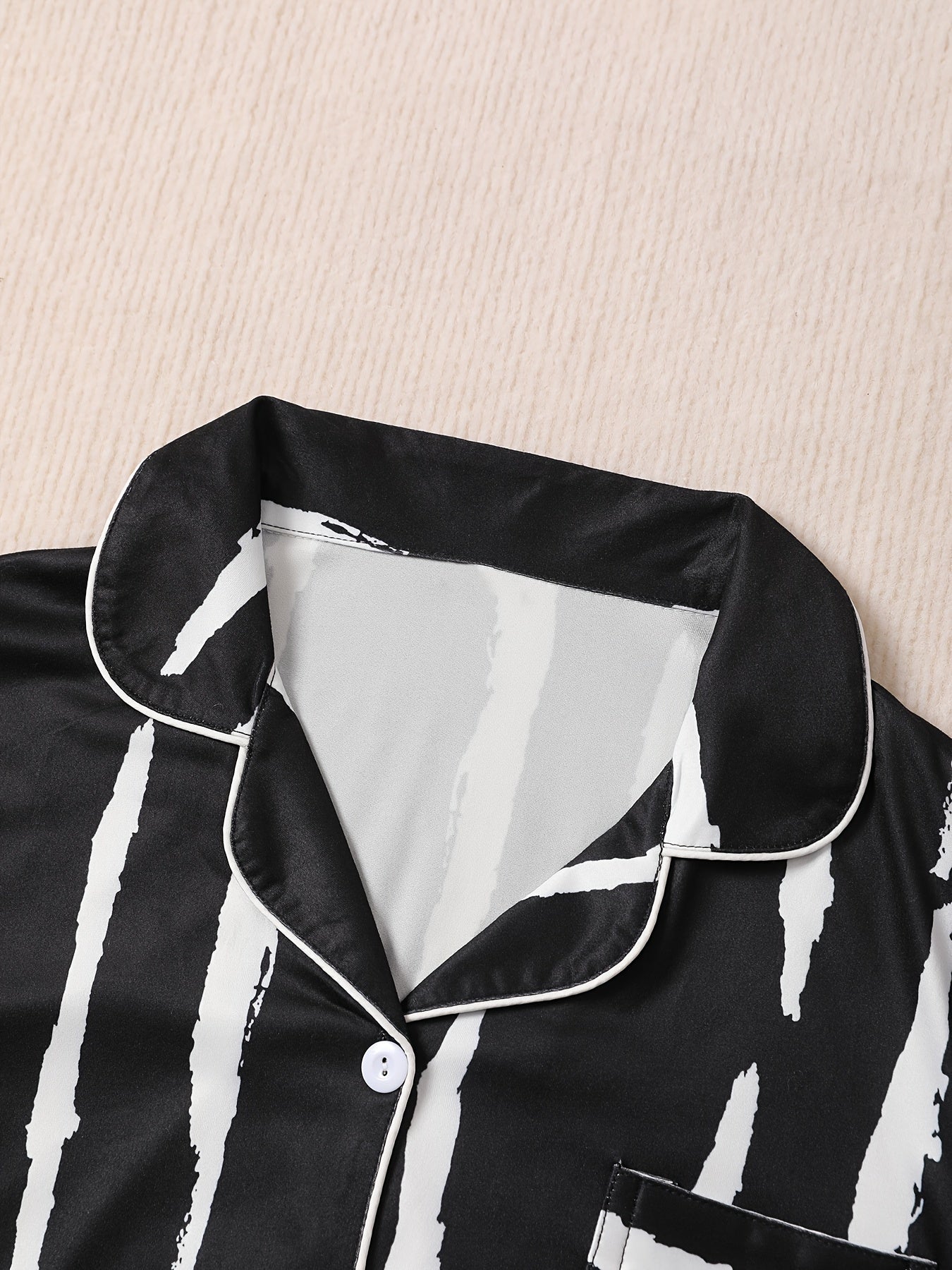 Midnight Stripes Nightwear Set (3-Piece Combo)