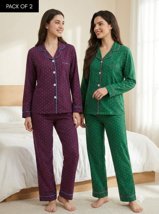 Classic Polka Dot Pajama Duo – Pack of 2