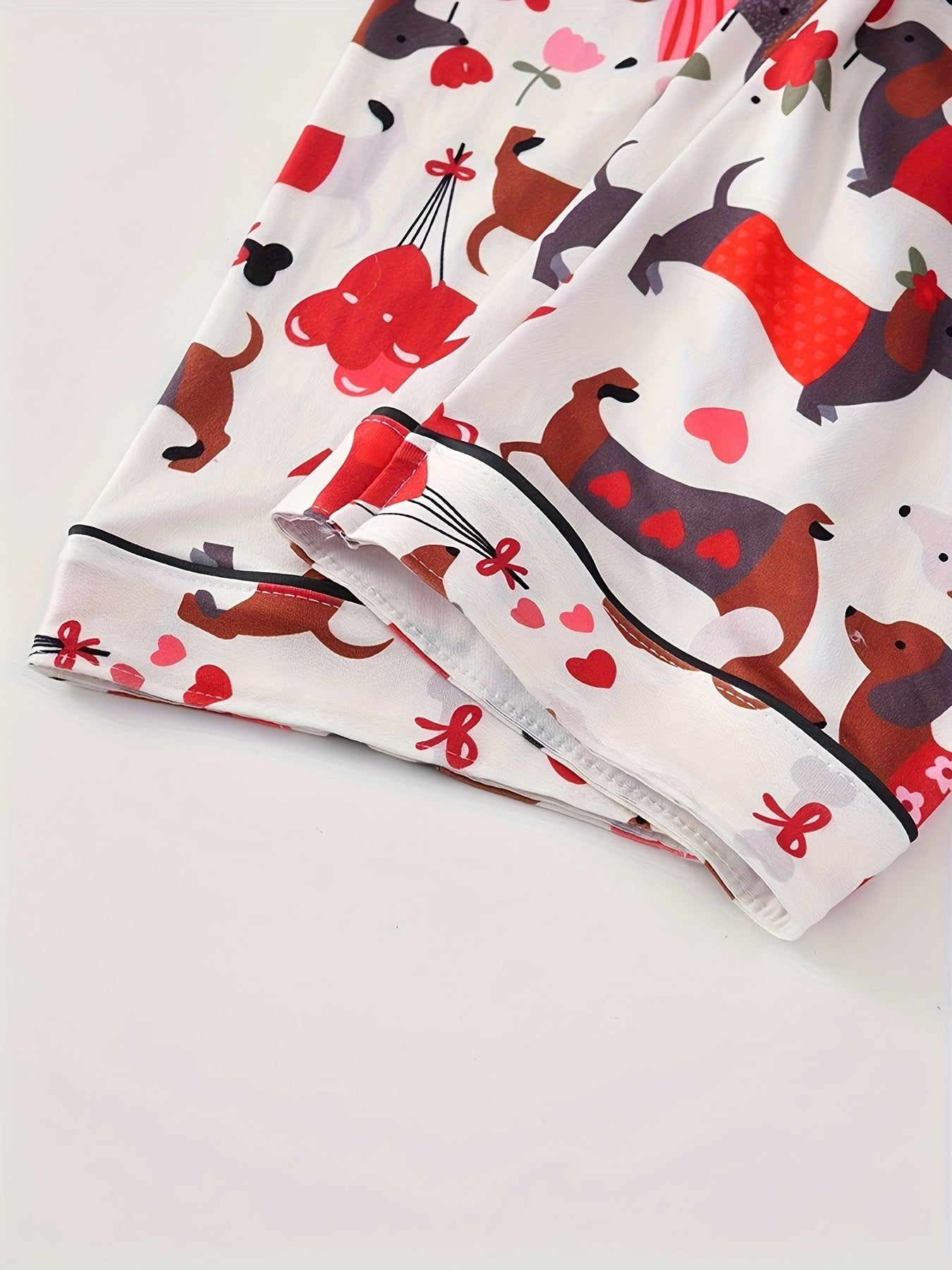 Pawfect Love Dog Print Nightwear Set (3-Piece Combo)