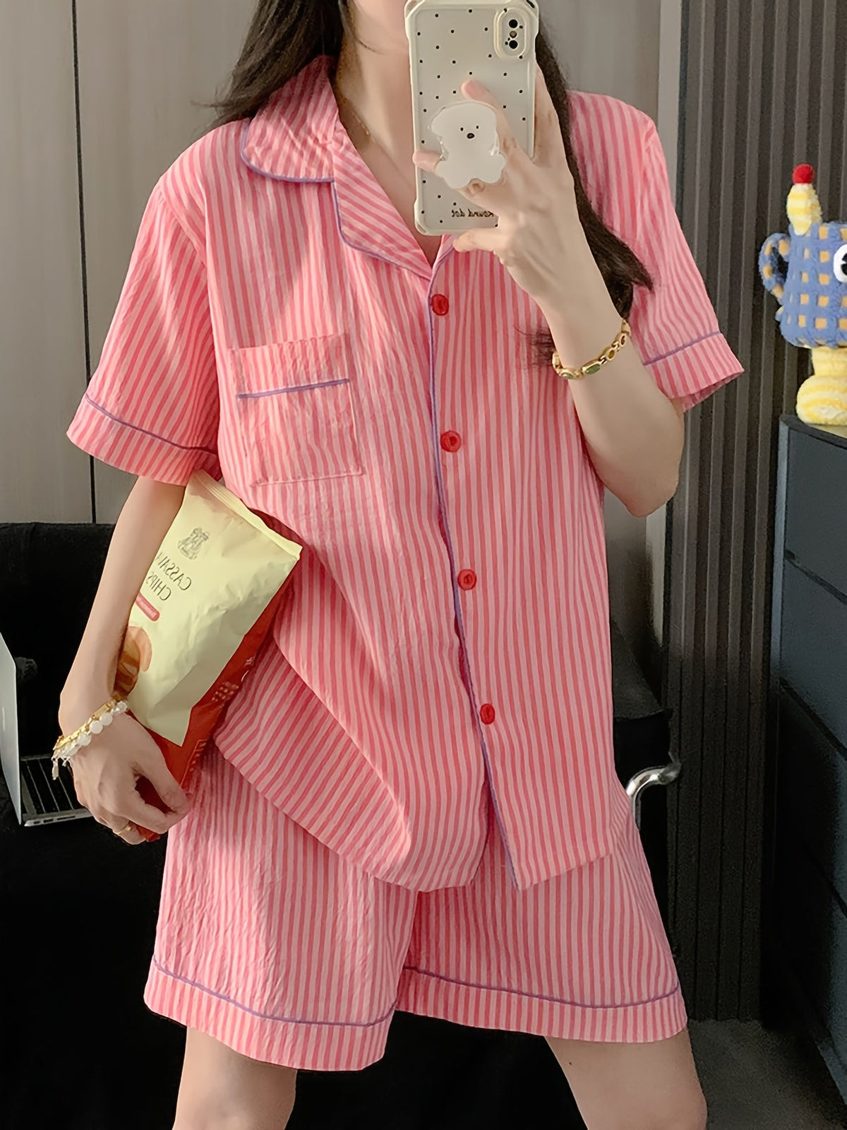 Pink Stripe Comfort Pajama Set