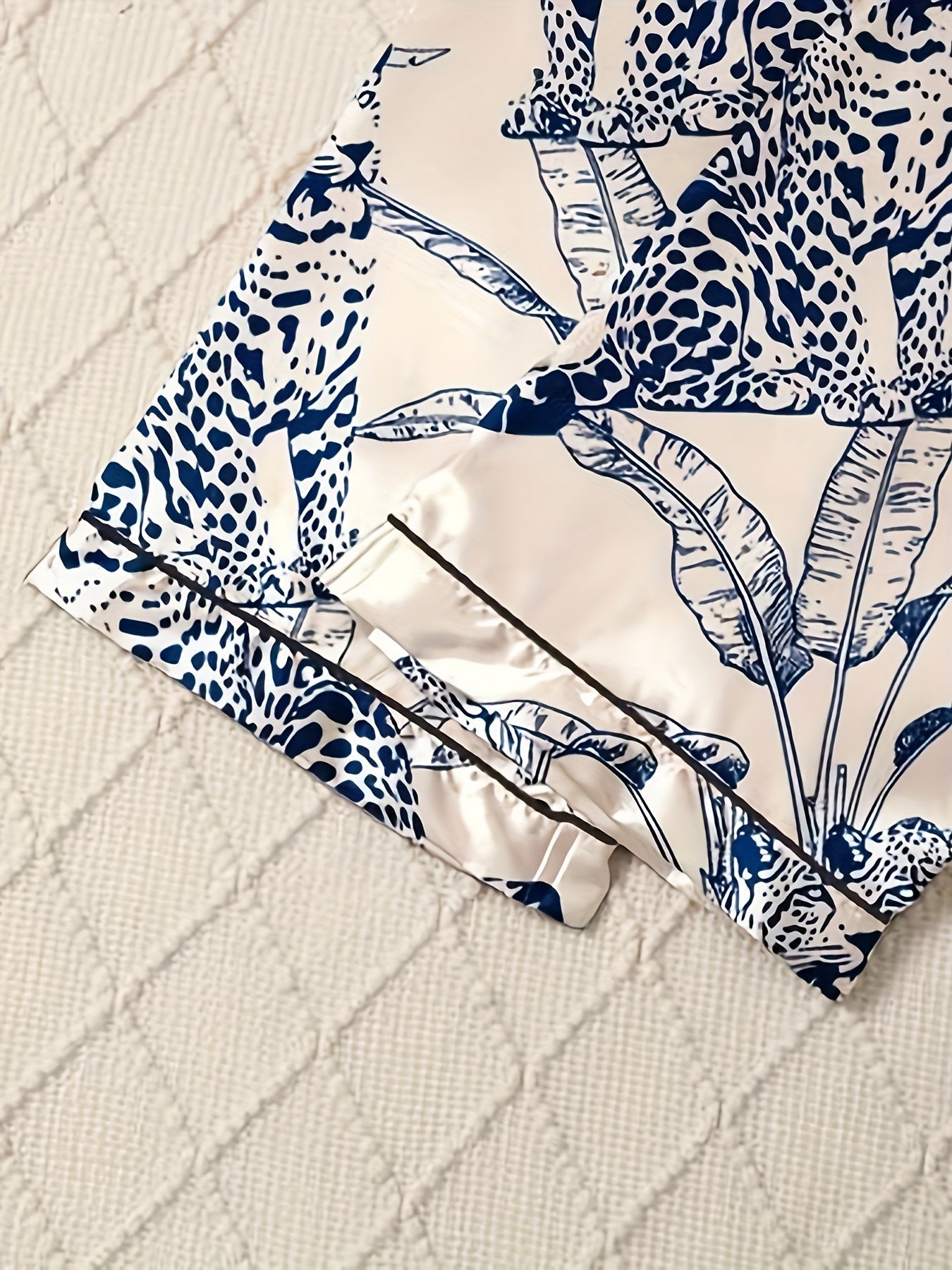 Elegant Jungle Leopard Nightwear Set (3-Piece Combo)