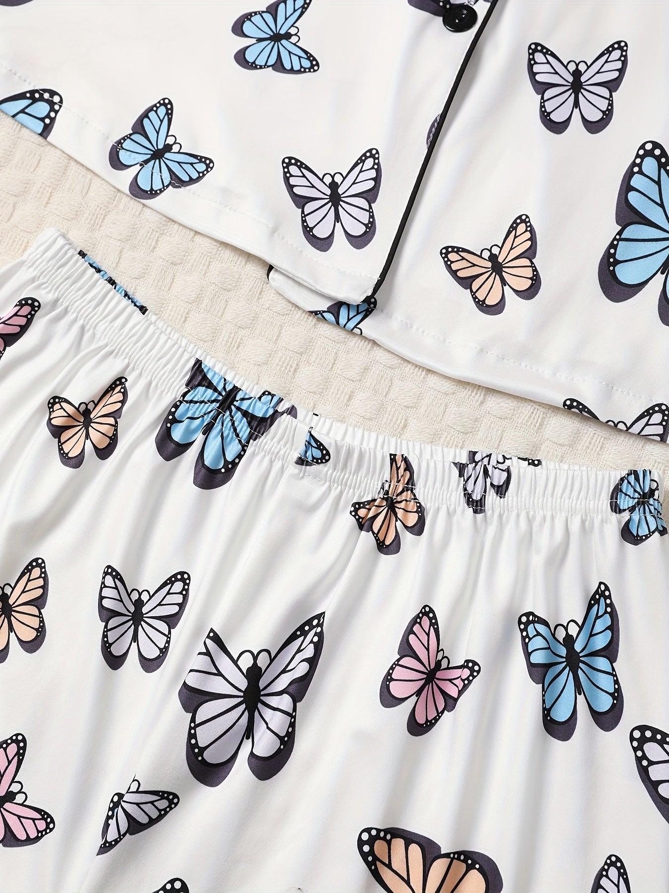 Butterfly Bliss Nightwear Set (3-Piece Combo)