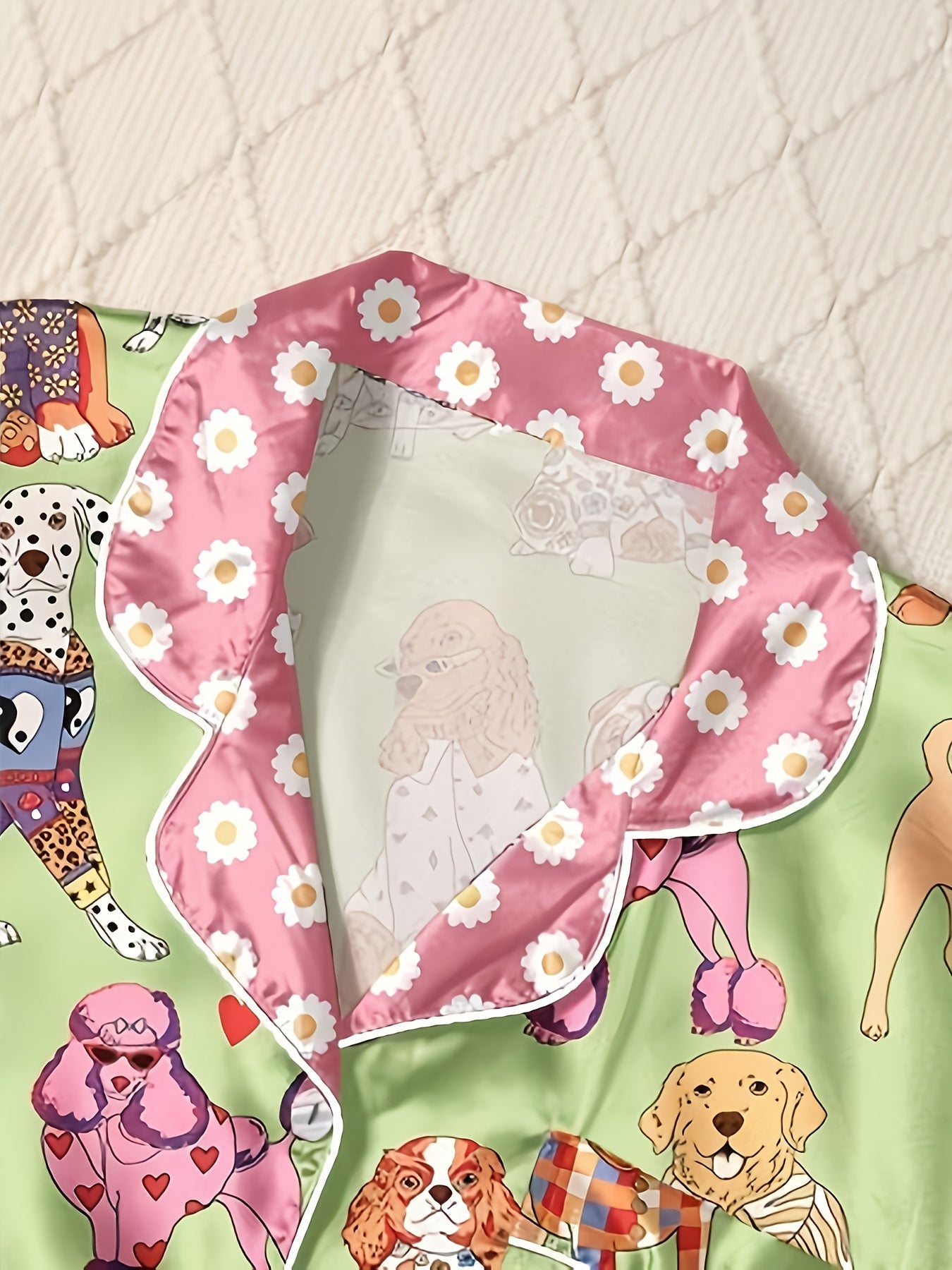 Playful Pooch Printed Nightwear Set
