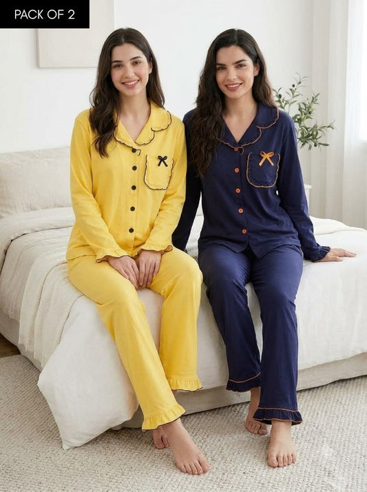 Sunny & Midnight Comfort Pajama Duo – Pack of 2