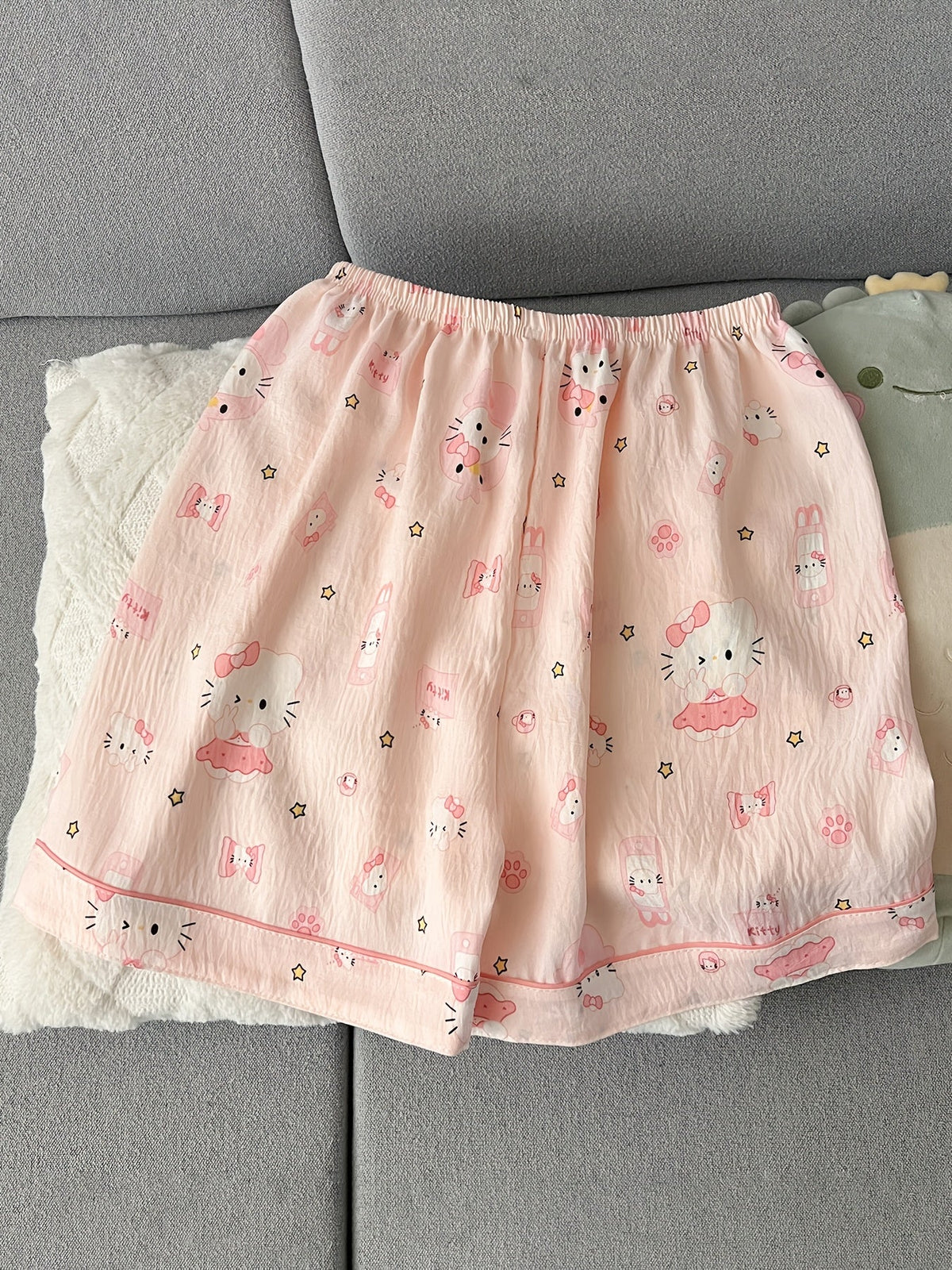 Pink Cute Character Print Women’s Pajama Set