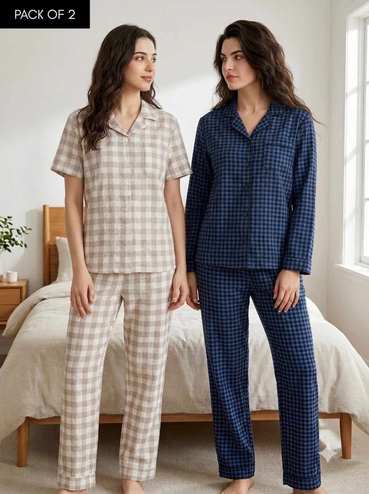 Classic Checks Pajama Duo – Pack of 2