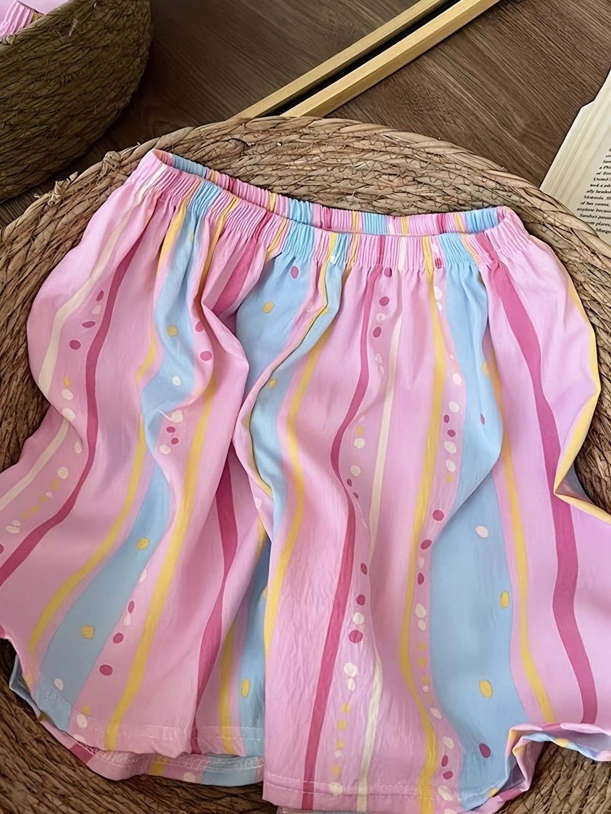 Pastel Rainbow Stripe Women’s Pajama Set