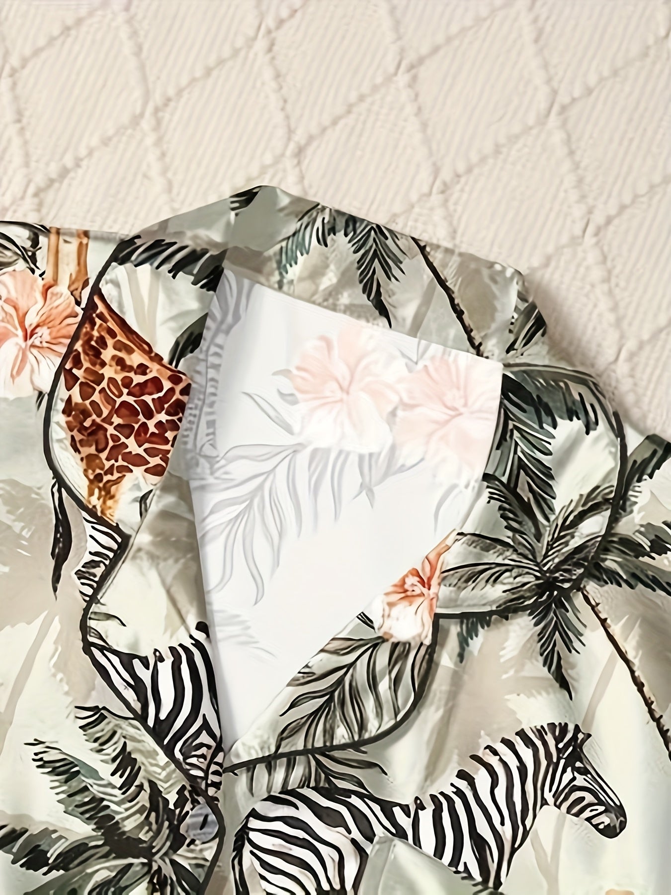 Tropical Giraffe Paradise Nightwear Set (3-Piece Combo)