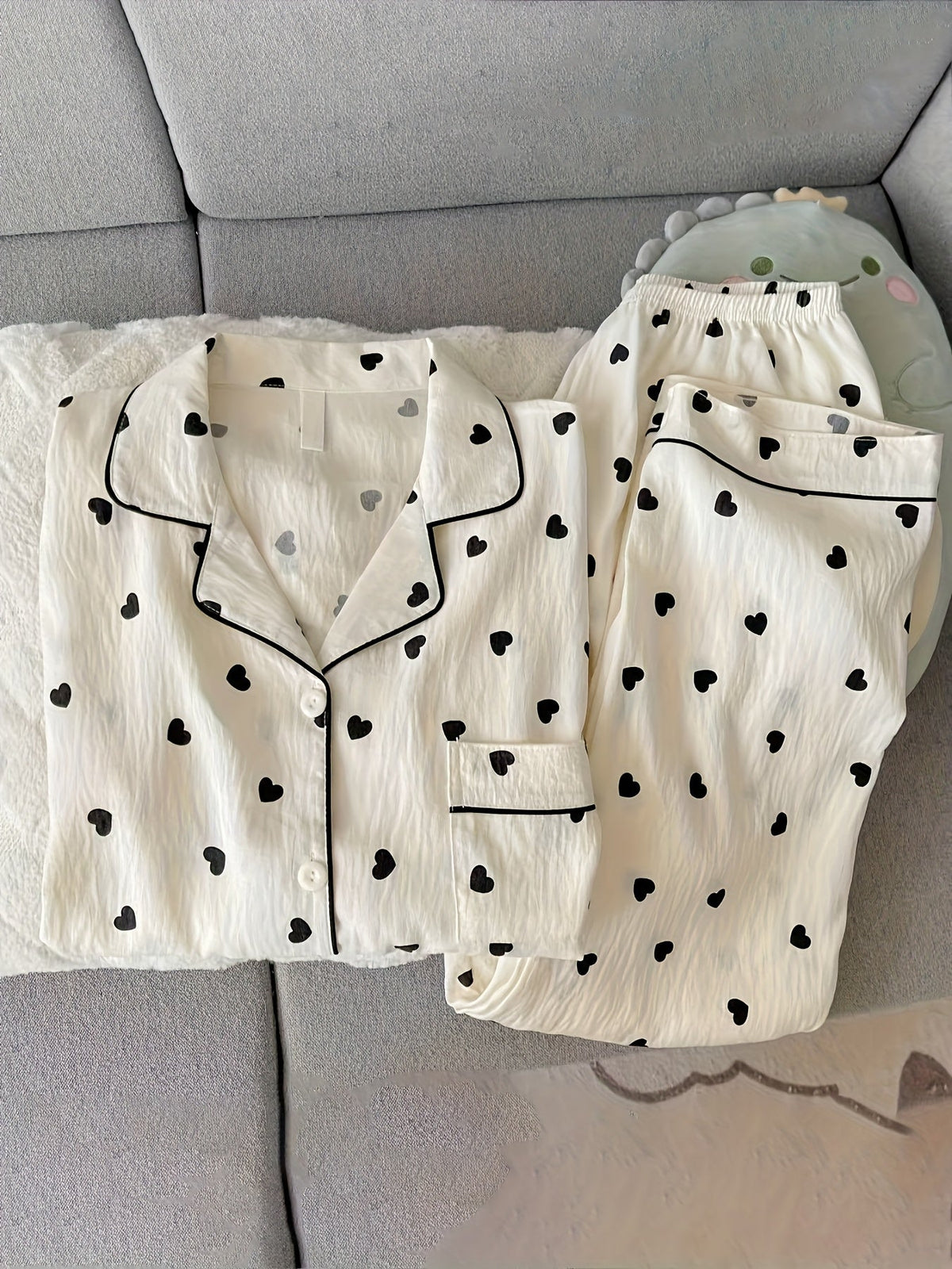 Cozy Hearts & Confetti PJ Set – Pack of 2
