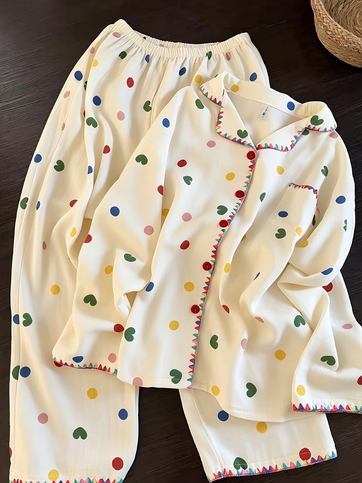 Cozy Hearts & Confetti PJ Set – Pack of 2