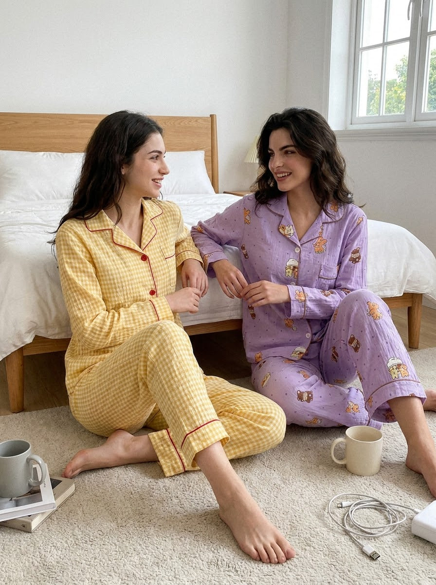 Sunshine & Lavender Pajama Duo – Pack of 2