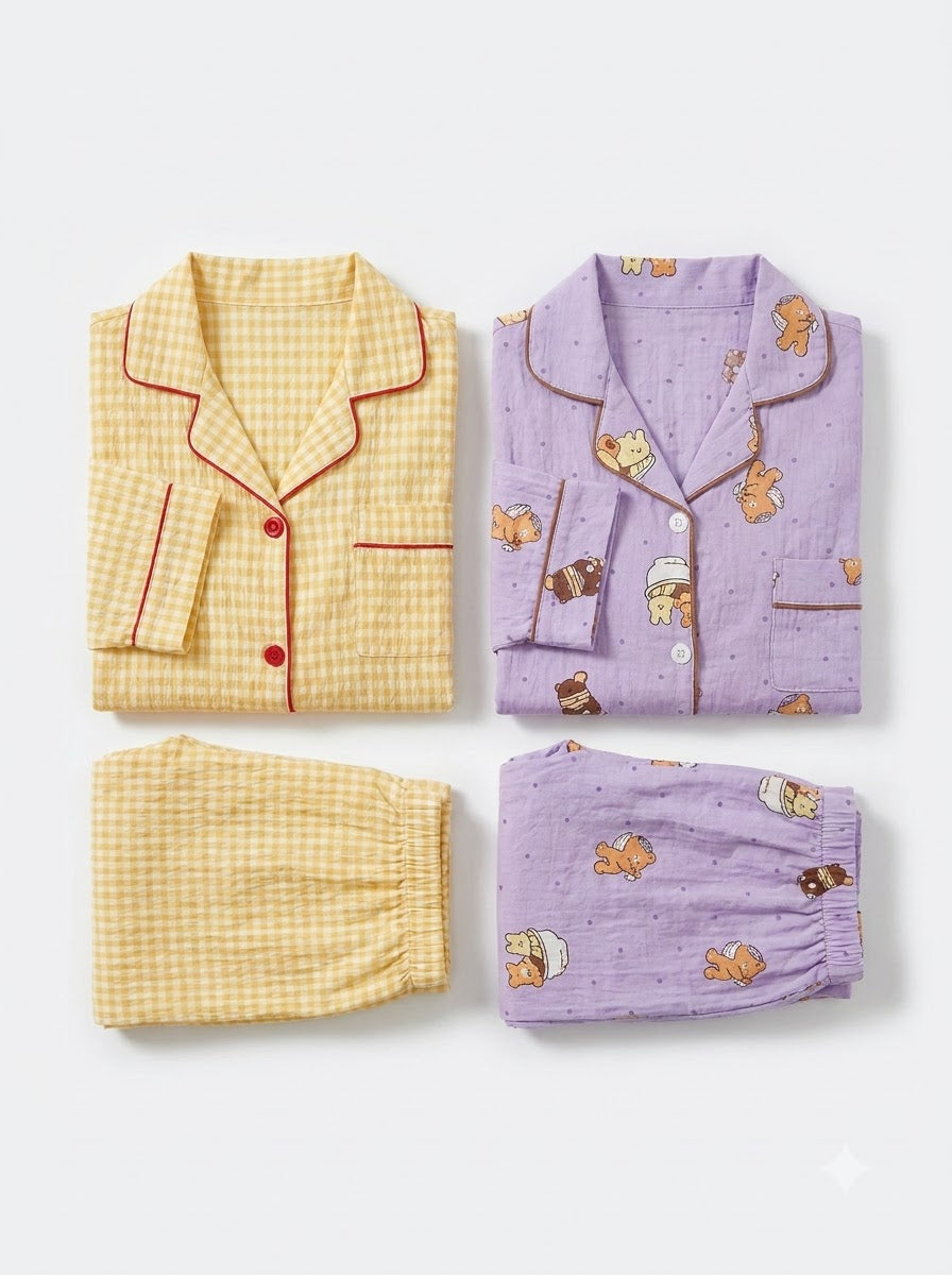 Sunshine & Lavender Pajama Duo – Pack of 2