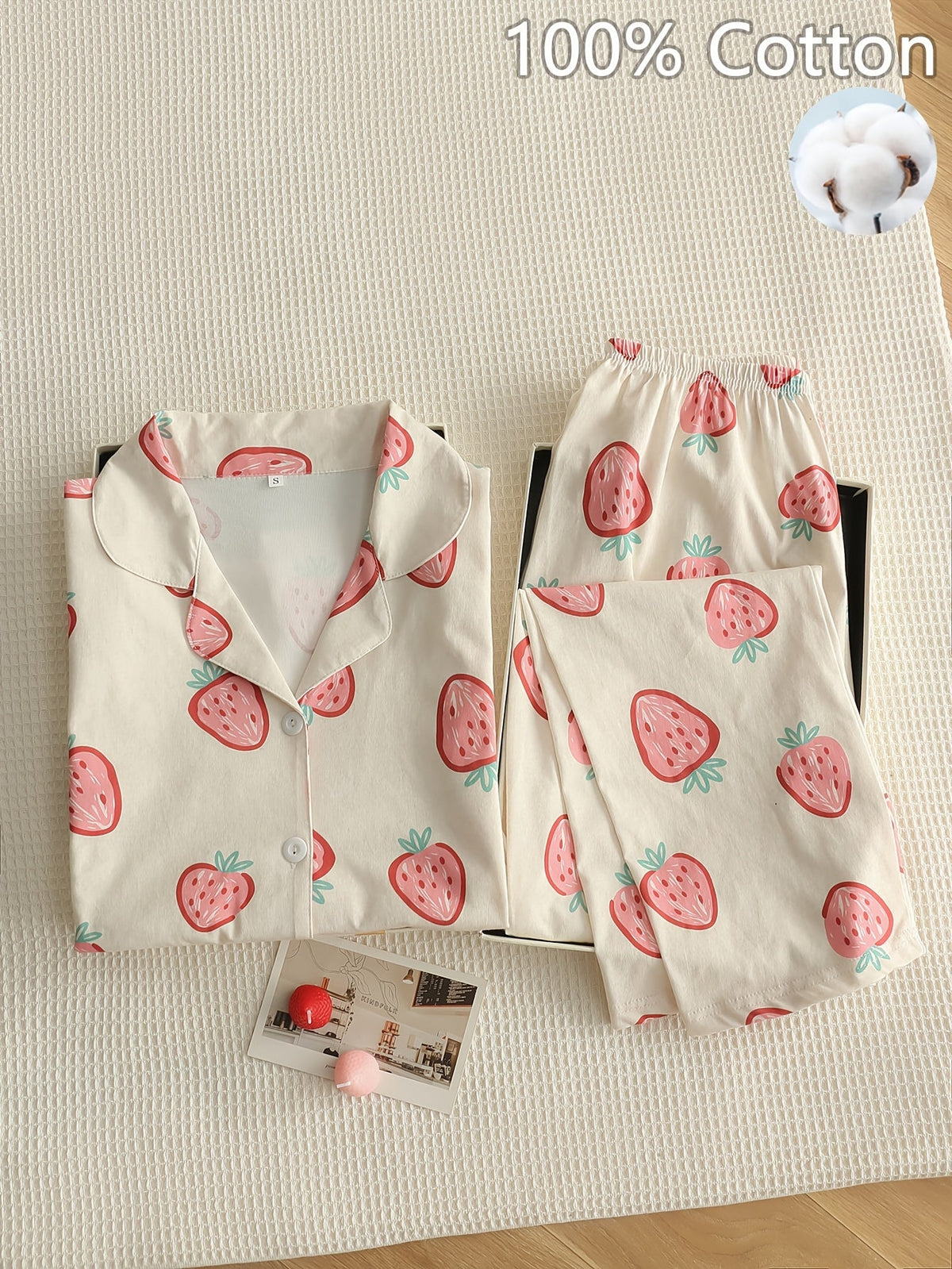 Strawberry & Bloom Pajama Duo – Pack of 2