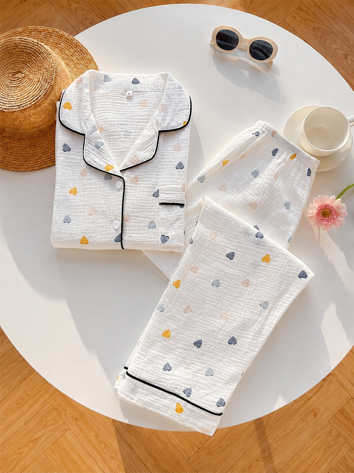Teddy & Heart Comfort Pajama Duo – Pack of 2