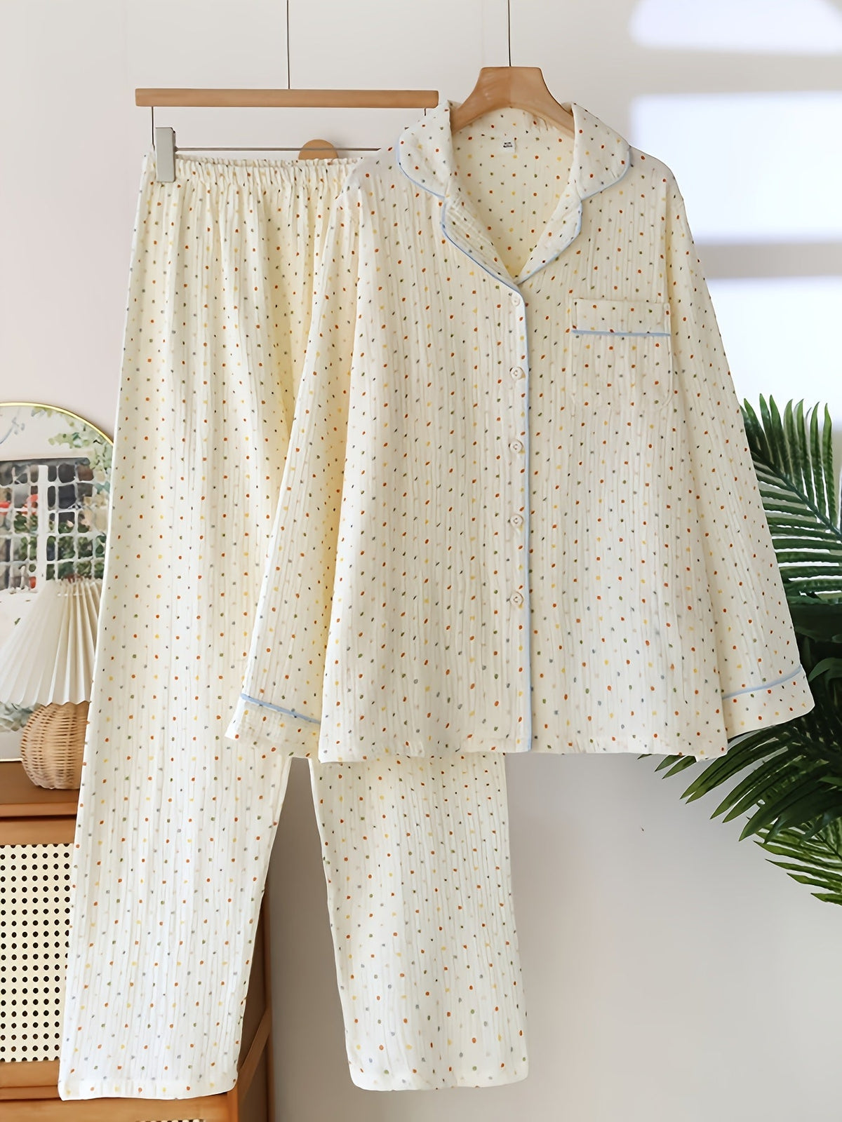 Classic Polka & Heart Pajama Duo – Pack of 2