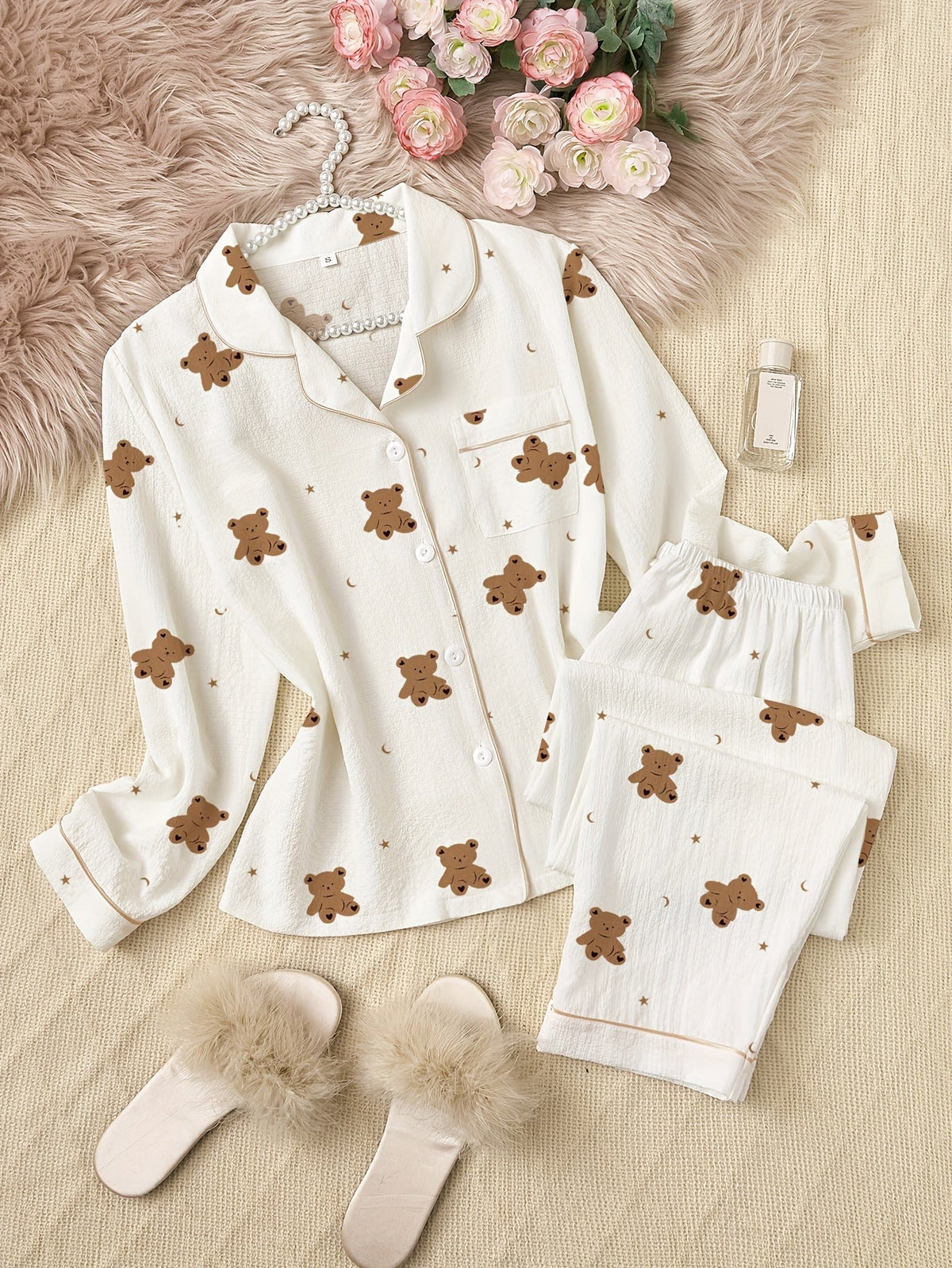 Teddy & Heart Comfort Pajama Duo – Pack of 2