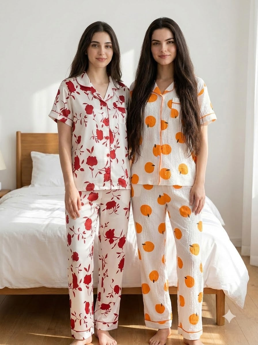 Bloom & Pumpkin Pajama Duo – Pack of 2
