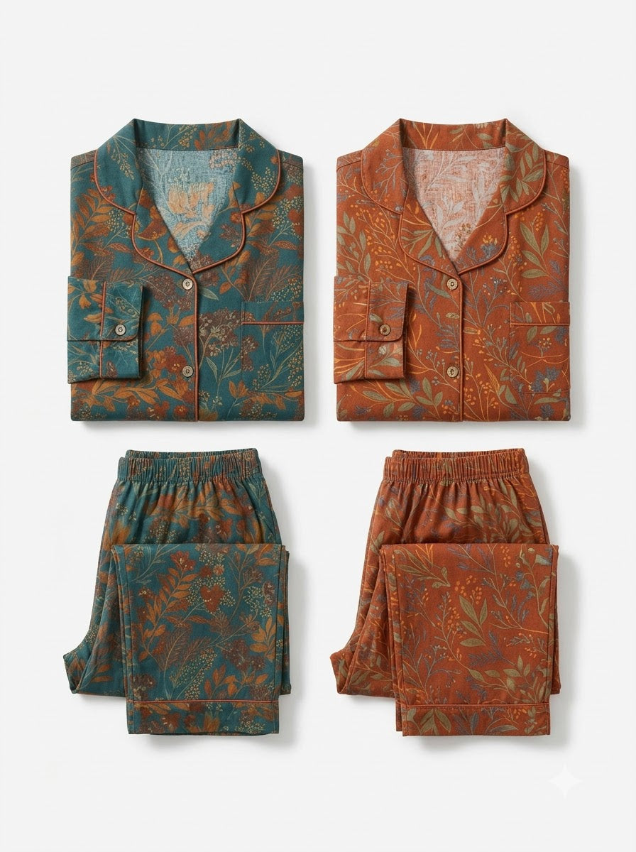 Heritage Floral Print Pajama Duo – Pack of 2