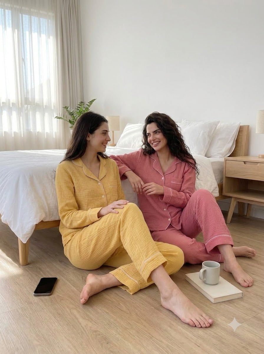 Sunshine & Blush Comfort Pajama Duo – Pack of 2