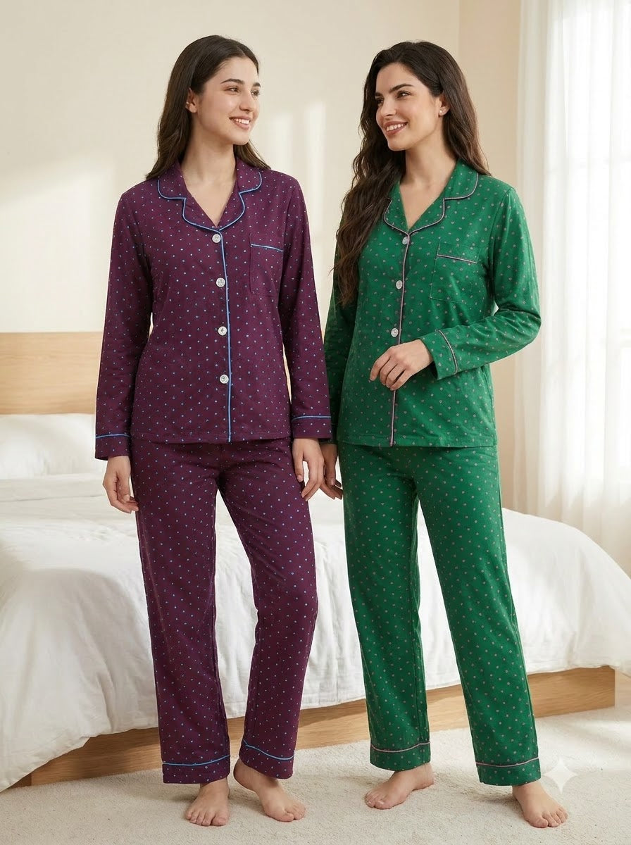 Classic Polka Dot Pajama Duo – Pack of 2