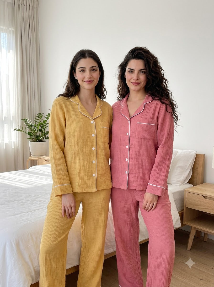 Sunshine & Blush Comfort Pajama Duo – Pack of 2