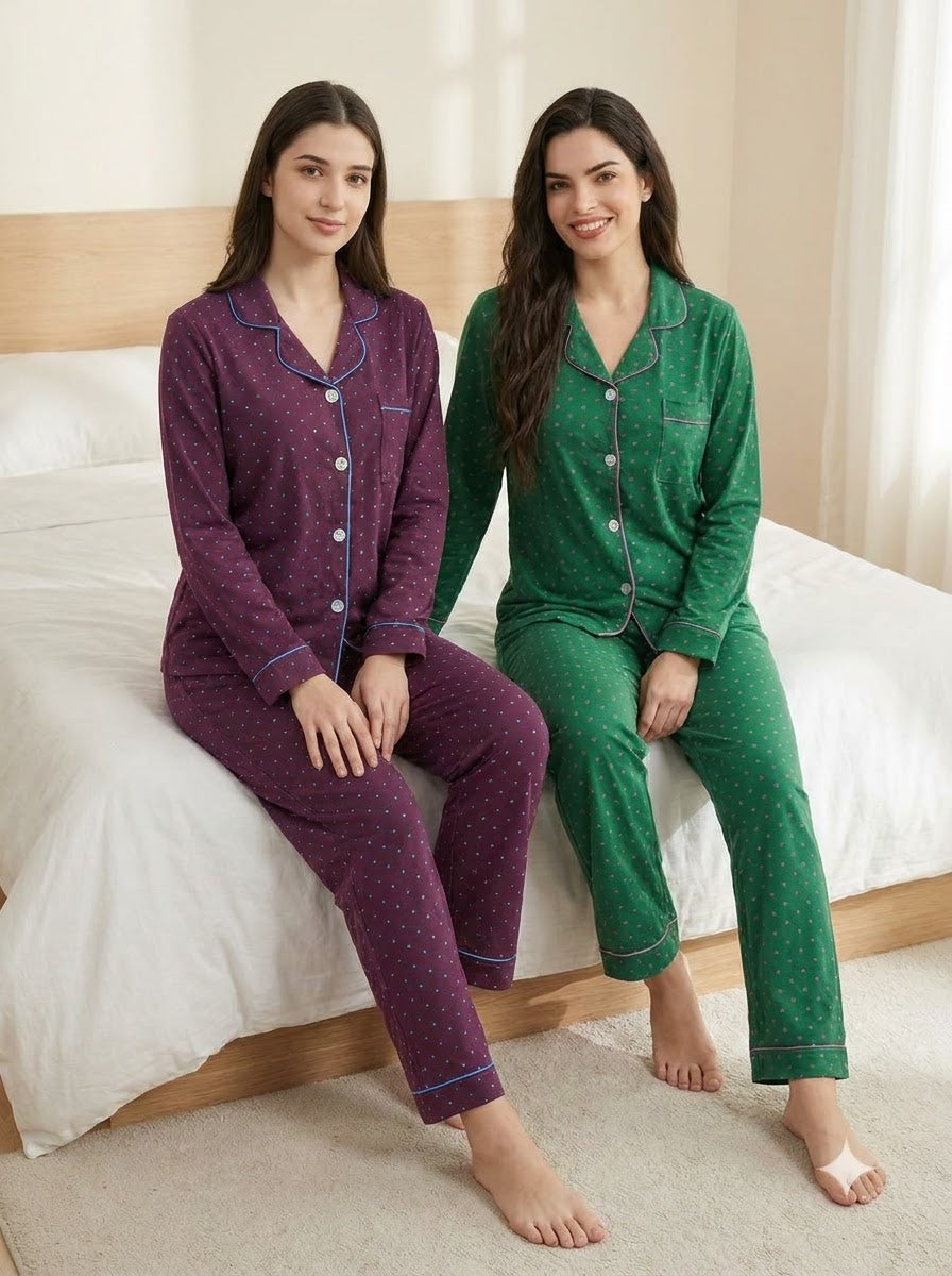 Classic Polka Dot Pajama Duo – Pack of 2