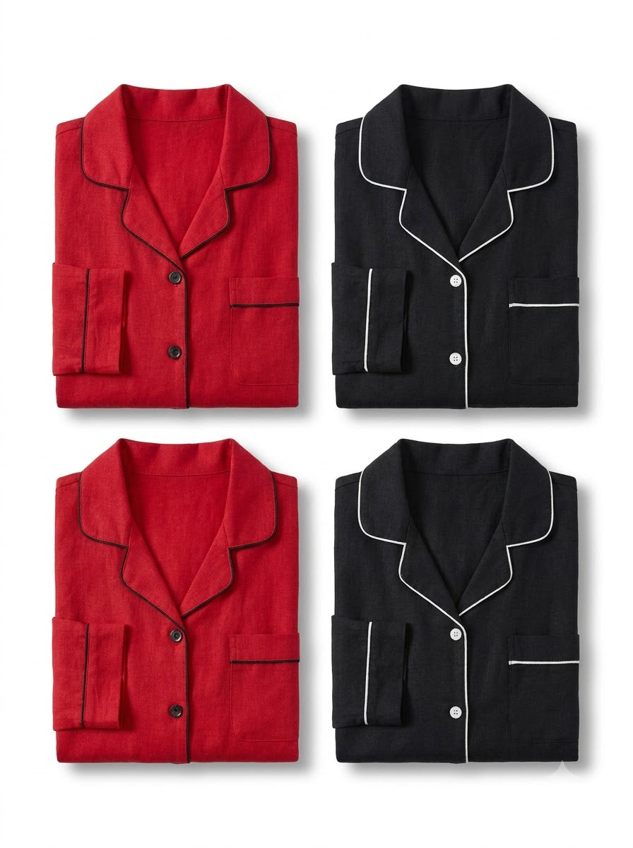 Classic Red & Black Pajama Duo – Pack of 2