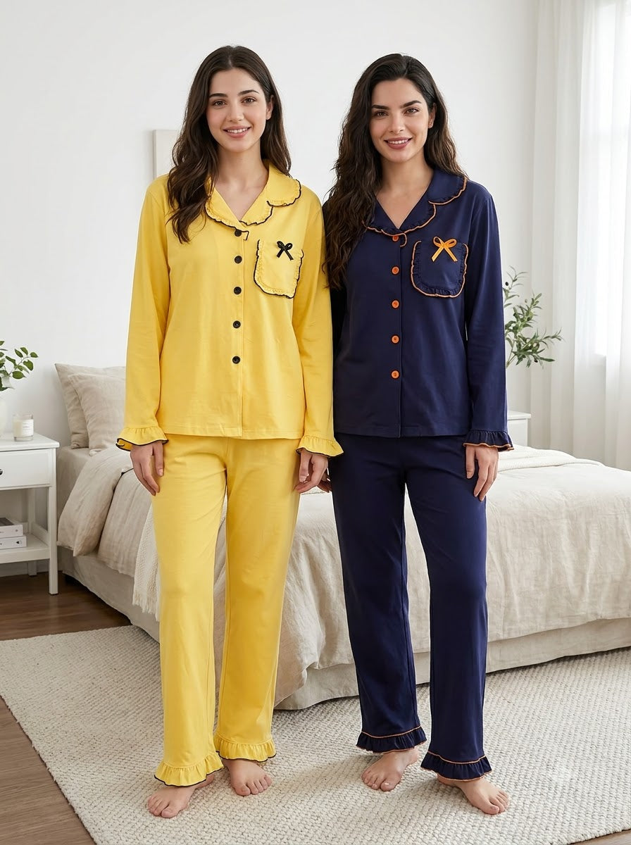 Sunny & Midnight Comfort Pajama Duo – Pack of 2