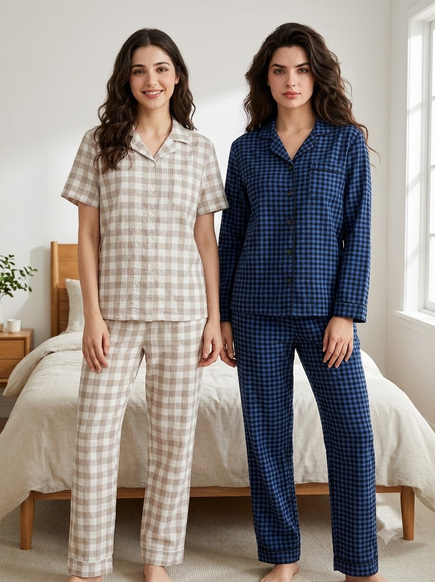 Classic Checks Pajama Duo – Pack of 2