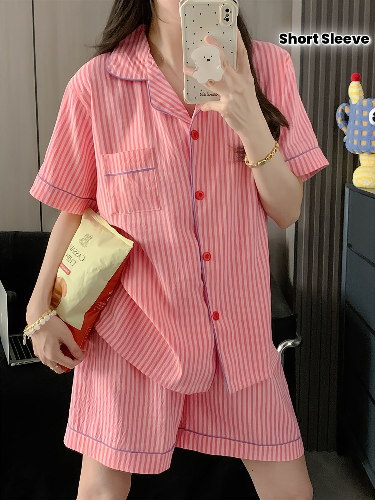 Pink Stripe Comfort Pajama Set