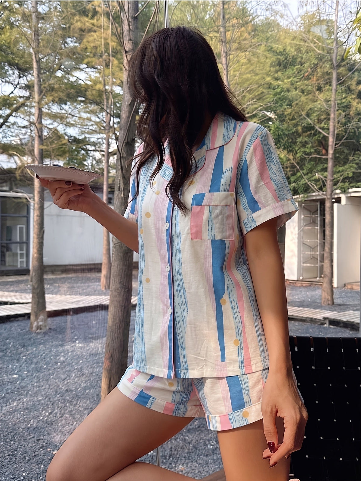 Pastel Stripe Pajama Set