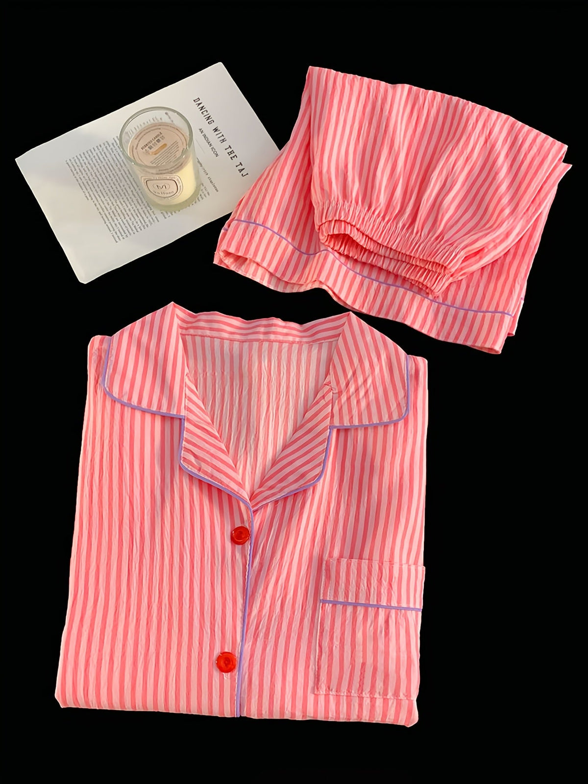 Pink Stripe Comfort Pajama Set